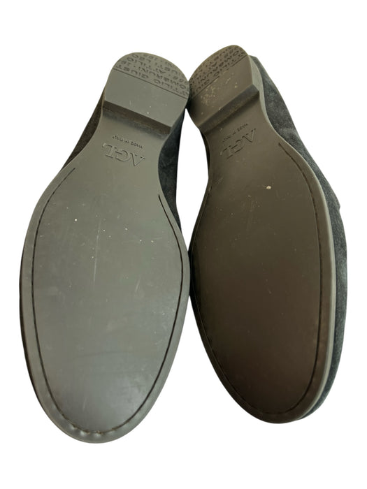 Attilio Giusti Leombruni Shoe Size 37 Black Suede Almond Toe Buckle Detail Shoes Black / 37