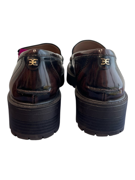 Sam Edelman Shoe Size 7 Brown Manmade Material Round Toe Gold detail Shoes Brown / 7