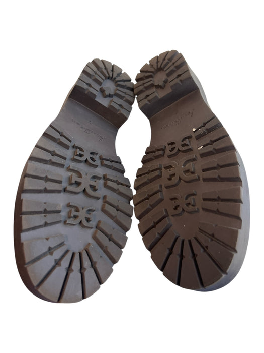 Sam Edelman Shoe Size 7 Brown Manmade Material Round Toe Gold detail Shoes Brown / 7