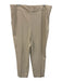 Akris Size 16 Cream Beige Acetate Blend Elastic Back Pocketed Side Zip Pants Cream Beige / 16