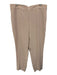 Akris Size 16 Blush Beige Acetate Blend Elastic Back Pocketed Side Zip Pants Blush Beige / 16