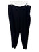Lafayette 148 Size 16 Black Acetate Blend Side Zip Trouser Tapered Pants Black / 16