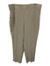 Akris Size 16 Cream Beige Acetate Blend Elastic Back Pocketed Side Zip Pants Cream Beige / 16