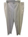 Lafayette 148 Size 16 Cream White Cotton Blend Side Zip Trouser Tapered Pants Cream White / 16