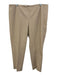 Lafayette 148 Size 16 Khaki Beige Cotton Blend Side Zip Trouser Tapered Pants Khaki Beige / 16