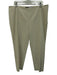 Lafayette 148 Size 16 Cream Beige Cotton Blend Side Zip Trouser Tapered Pants Cream Beige / 16