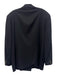 Canali Black Wool Solid Double Breasted Men's Blazer Black / Est 52