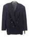 Canali Black Wool Solid Double Breasted Men's Blazer Black / Est 52