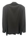 Canali Black Wool Solid Double Breasted Men's Blazer Black / Est 52