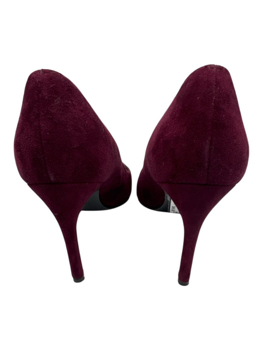 Stuart Weitzman Shoe Size 7 Purple Suede leather Pointed Toe Stiletto Pumps Purple / 7