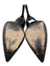 Stuart Weitzman Shoe Size 7 Black & Silver Suede leather Pointed Toe Pumps Black & Silver / 7