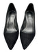 Stuart Weitzman Shoe Size 7 Black & Silver Suede leather Pointed Toe Pumps Black & Silver / 7