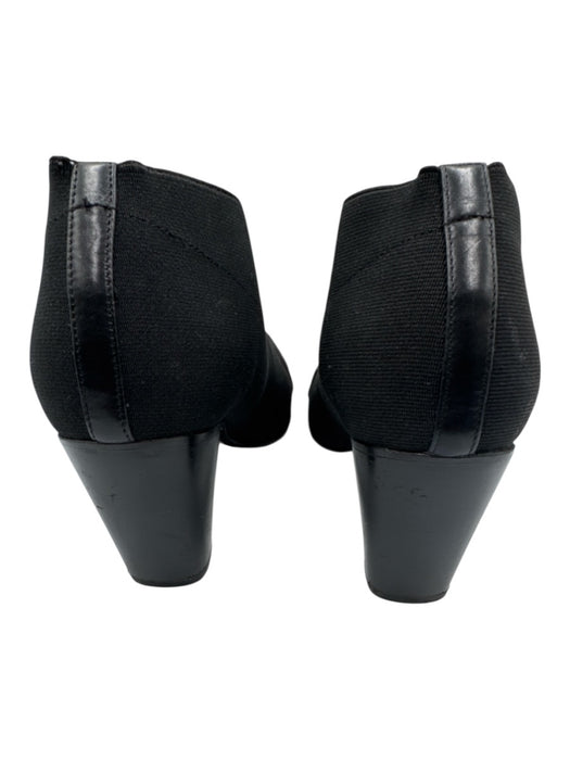 Stuart Weitzman Shoe Size 7 Black Elastic Pointed Toe Criss Cross Booties Black / 7
