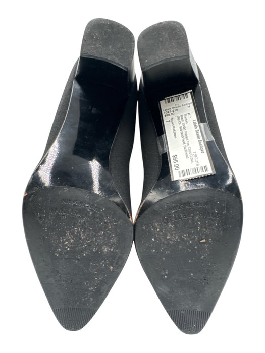 Stuart Weitzman Shoe Size 7 Black Elastic Pointed Toe Criss Cross Booties Black / 7