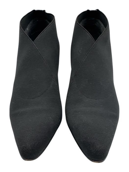 Stuart Weitzman Shoe Size 7 Black Elastic Pointed Toe Criss Cross Booties Black / 7