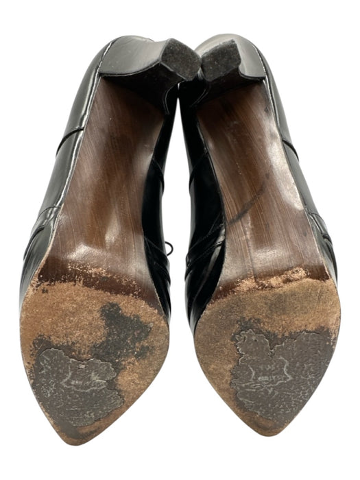 Stuart Weitzman Shoe Size 38 Black Patent Leather Cut Outs Lace Up Pumps Black / 38