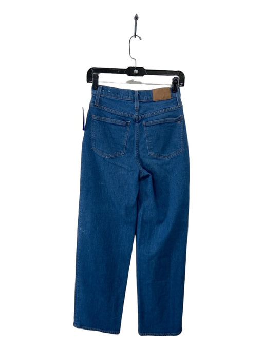 Madewell Size 24 Medium Wash Cotton Zip Fly Wide Leg Jeans Medium Wash / 24