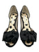 Christian Lacroix Shoe Size 39 Black Satin Upper Peep Toe Ruffle Detail Pumps Black / 39
