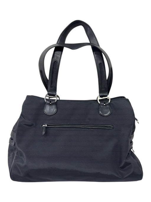 Tumi Black Nylon Canvas Leather trim Double Handle Shoulder Bag Bag Black / Medium