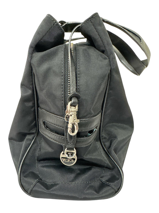 Tumi Black Nylon Canvas Leather trim Double Handle Shoulder Bag Bag Black / Medium