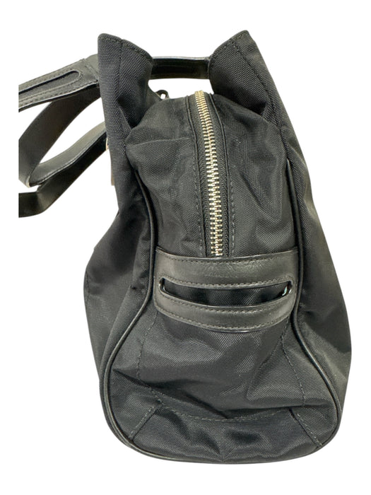 Tumi Black Nylon Canvas Leather trim Double Handle Shoulder Bag Bag Black / Medium