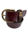 Michael Kors Burgundy Red Leather Patent Croc Embossed Gold Tone Buckle Belts Burgundy Red / M