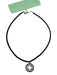 Black & Clear Beaded Rhinestone Pendant Star Lobster Clasp Necklace Black & Clear