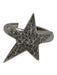 Melinda Maria Silver Tone Metal Rhinestone Star Ring Silver Tone
