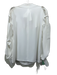 Adeam Size S White Polyester High Neck Cutout Detailing Tie Back Long Sleeve Top White / S