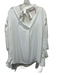 Adeam Size S White Polyester High Neck Cutout Detailing Tie Back Long Sleeve Top White / S