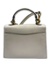 Coach Cream White Leather Gold Tone Hardware Flap Removable Strap Bag Cream White