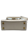 Coach Cream White Leather Gold Tone Hardware Flap Removable Strap Bag Cream White