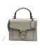 Coach Cream White Leather Gold Tone Hardware Flap Removable Strap Bag Cream White