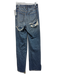 Good American Size 6/28 Medium Wash Cotton Blend Denim Ripped Straight Leg Jeans Medium Wash / 6/28