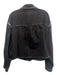 All Saints Size XS Black Cotton Denim Studded Raw Hem Jacket Black / XS
