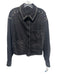 All Saints Size XS Black Cotton Denim Studded Raw Hem Jacket Black / XS