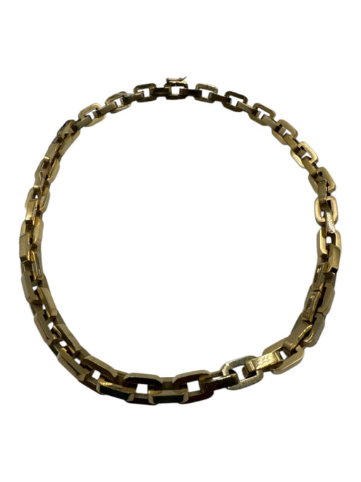 Eddie Borgo Gold 12k Gold Plated Latch Clasp paperclip chain Heavy Necklace Gold