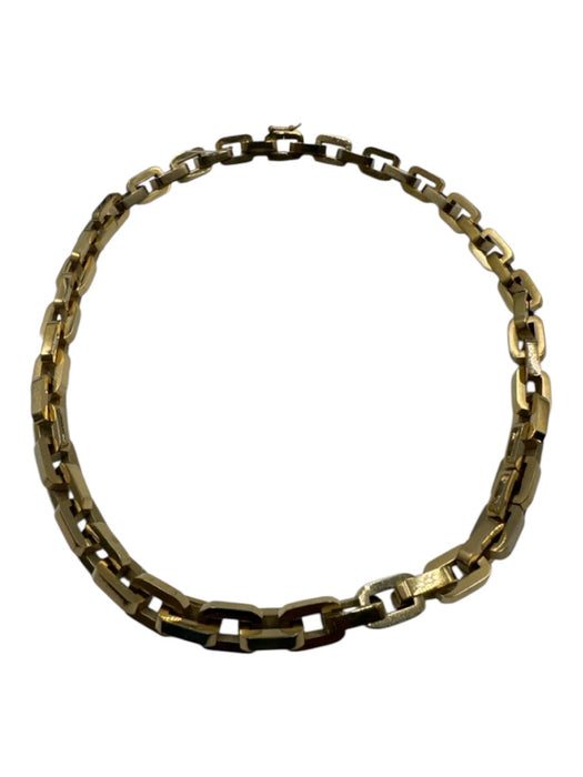 Eddie Borgo Gold 12k Gold Plated Latch Clasp paperclip chain Heavy Necklace Gold