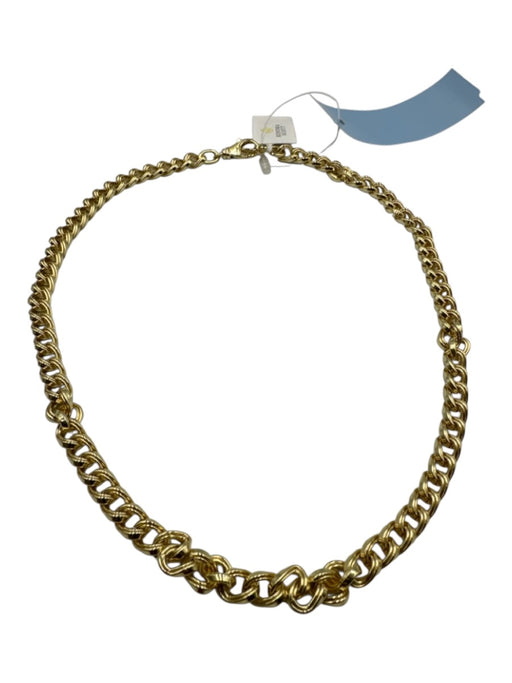 Kendra Scott Gold Metal Lobster Clasp Twisted Chain Necklace Gold