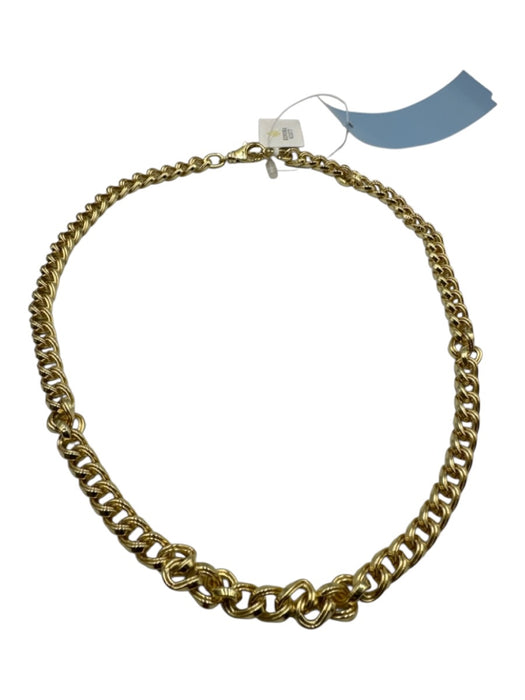 Kendra Scott Gold Metal Lobster Clasp Twisted Chain Necklace Gold
