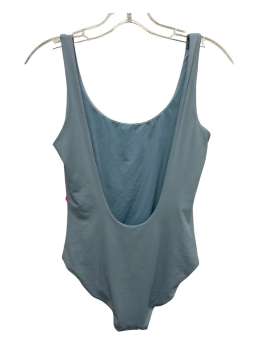 Onia Size Medium Dusty Blue Nylon Blend Sleeveless Open Back One piece swimwear Dusty Blue / Medium