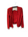 IRO Size 42 Red Cotton Long Sleeve Tassle Detail Open Front shoulder pads Jacket Red / 42