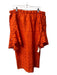 Trina Turk Size M Orange Polyester Off Shoulder Lace Overlay Lined Dress Orange / M