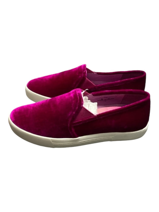 Joie Shoe Size 37.5 Purple Velveteen Almond Toe Slip On Stretch Panel Flat Shoes Purple / 37.5