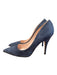 Kate Spade Shoe Size 8.5 Navy Suede Pointed Toe Closed Toe Textured Pump Shoes Navy / 8.5