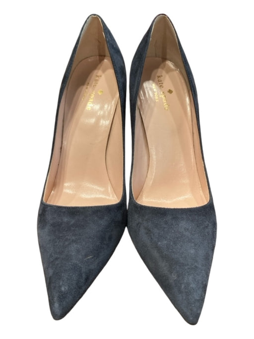 Kate Spade Shoe Size 8.5 Navy Suede Pointed Toe Closed Toe Textured Pump Shoes Navy / 8.5