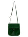 Gerard Darel Grass Green Suede Knot Closure Flap Cross Body Strap Bag Grass Green / S