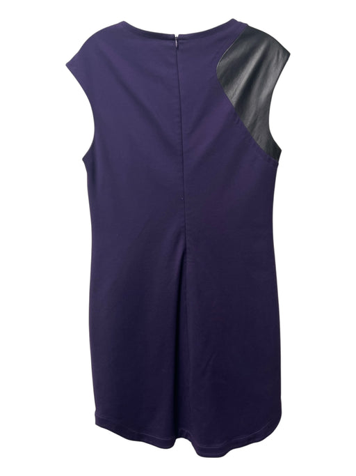 Trina Turk Size 8 aubergene Rayon Blend Round Neck Cap Sleeve Back Zip Dress aubergene / 8