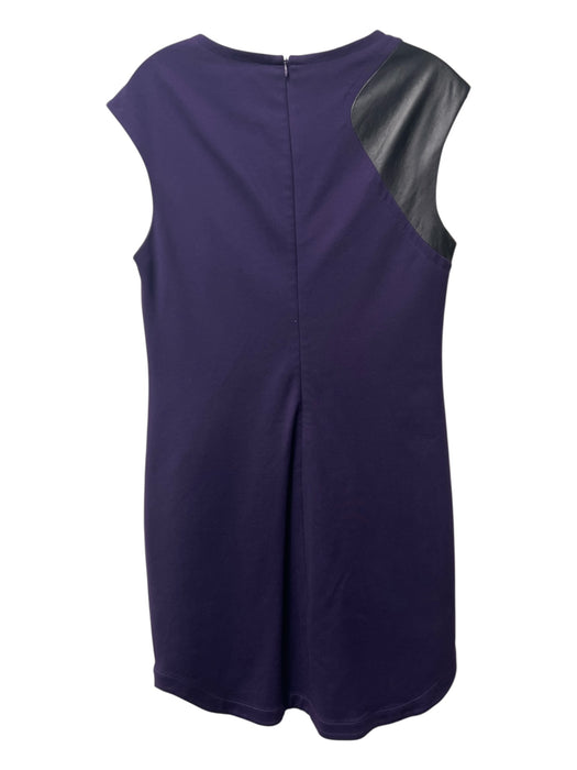 Trina Turk Size 8 aubergene Rayon Blend Round Neck Cap Sleeve Back Zip Dress aubergene / 8