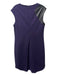 Trina Turk Size 8 aubergene Rayon Blend Round Neck Cap Sleeve Back Zip Dress aubergene / 8